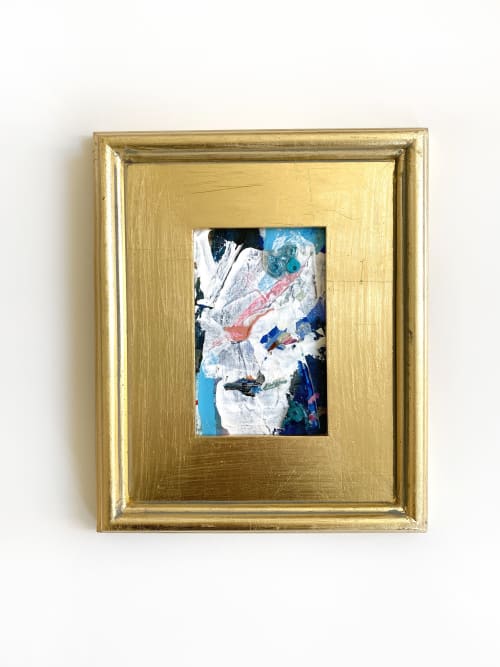 'Floating Away' Framed Mini Painting | Oil And Acrylic Painting in Paintings by Jessalin Beutler