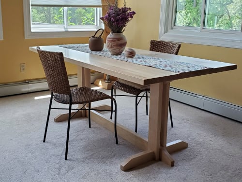 Solid Maple Dining Table | Tables by Against the Grain Studio, Inc.