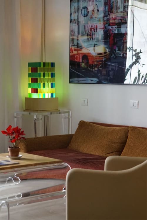 Plexi lamp  "Kaleidoscope" | Interior Design by Poliedrica srl