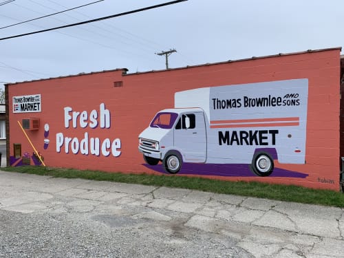 Brownlee Market | Murals by Tobias Studios | Fort Wayne in Fort Wayne