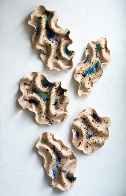 "Miyah" ceramic wall installation | Wall Hangings by Asmaa Aman Studio