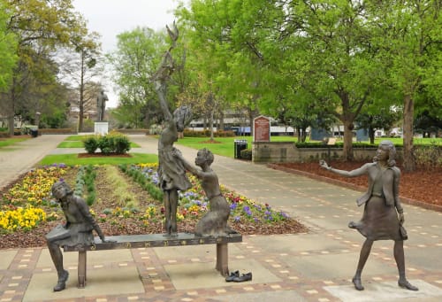 The Four Spirits | Public Sculptures by Elizabeth MacQueen | Kelly Ingram Park in Birmingham
