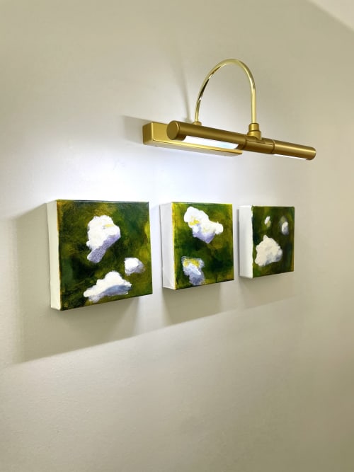 Fox River Clouds | Oil And Acrylic Painting in Paintings by Marissa Meyzen