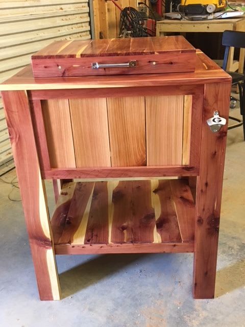 Cedar Porch Cooler | Furniture by Peach State Sawyer Services