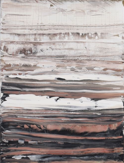 Poetic Grass 08 - Acrylic painting on matboard with frame | Oil And Acrylic Painting in Paintings by Lisa Fine Art