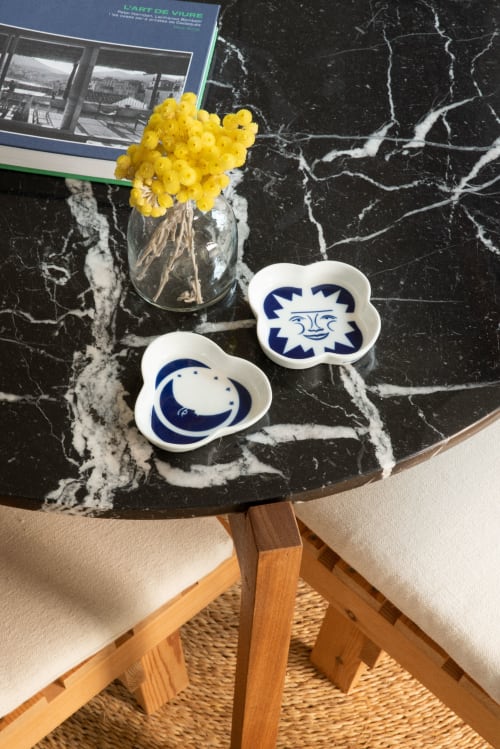 Porcelain Zodiac Tray - Sun | Decorative Tray in Decorative Objects by Viso Project