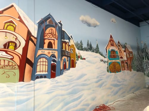 Winter Wonderland | Murals by Alice Mizrachi | Good Tidings Foundation in Burlingame