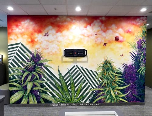 The Botanical Company Lansing Mural | Murals by Art of Adrienne | The Botanical Co. - Lansing in Lansing