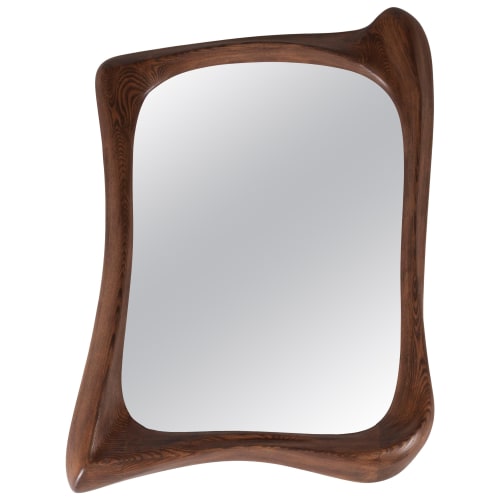 Amorph Narcissus Mirror, Stained Walnut | Decorative Objects by Amorph