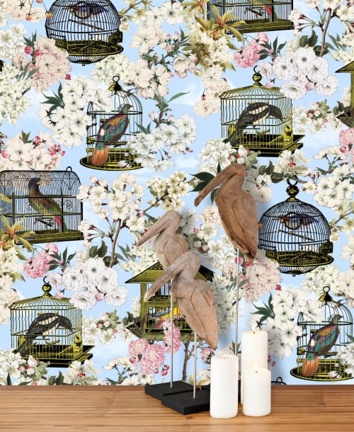 Caged Wallpaper | Wall Treatments by MM Digital Designs Ltd.