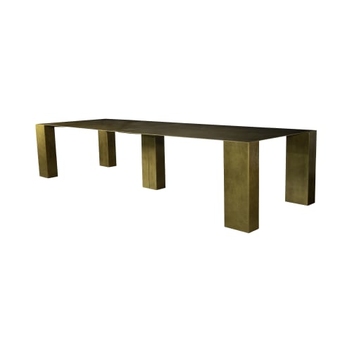 Modern Bronze Dining Table from Costantini, Alonzo | Tables by Costantini Design
