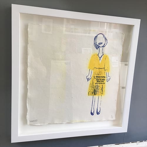 One Girl - Yellow | Paintings by Adam Hemuss