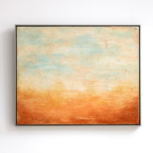 Morning Glow Encaustic Painting | Paintings by Linda Cordner