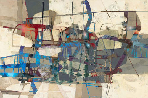 Urban Grid #81 | Oil And Acrylic Painting in Paintings by Anna Carll