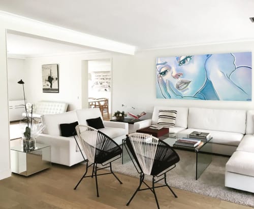 Urban pop art painting "Soul gazing" (Available) | Paintings by Monique van Steen | Barcelona in Barcelona