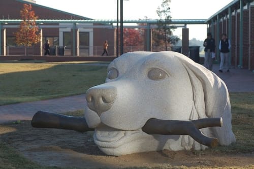 Swimming Retriever | Public Sculptures by Jim Sardonis