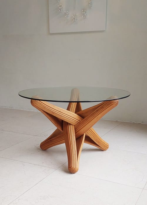 "Lock"  caramel  bamboo coffee table | Tables by JAN PAUL