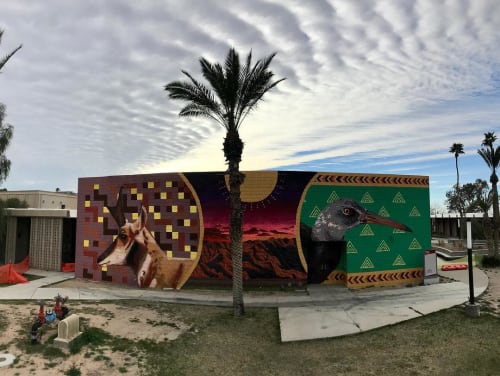Outdoor Mural | Murals by La Morena's Art | Arizona Western College in Yuma