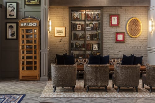 Framed Beaver Pelt | Mixed Media by Cassandra Smith | Hotel Maxwell Anderson in Glenwood Springs