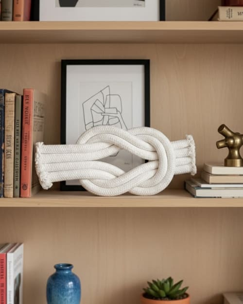 XL Infinity Knot | Fiber Sculpture | Wall Sculpture in Wall Hangings by Ana Salazar Atelier