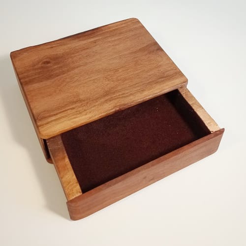 Solid Walnut Keepsake Box | Decorative Objects by JETT Woodworking LLC