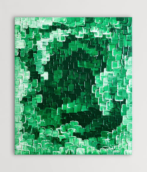 Magnificent Nephrite (SOLD) | Oil And Acrylic Painting in Paintings by Alessia Lu
