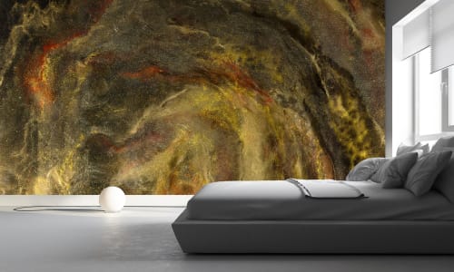 The Golden Age, 2, Wallpaper Mural | Wall Treatments by MELISSA RENEE fieryfordeepblue  Art & Design