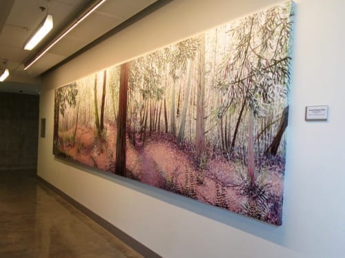 "Powell Butte Path." | Paintings by Angelita Surmon | Southeast Division Street & Southeast 82nd Avenue in Portland