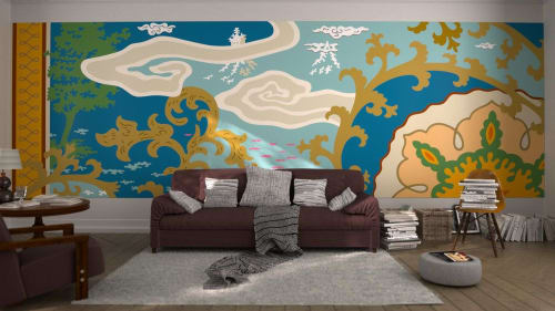 Mansion 2 (Dawn) | Wallpaper in Wall Treatments by Paulin Paris Studio