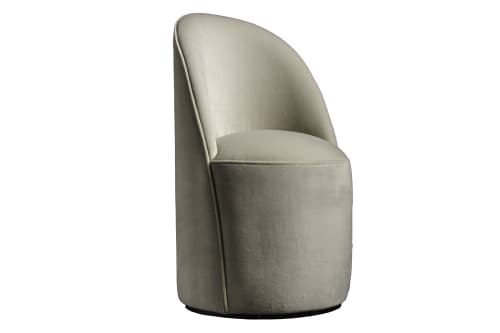 Elisabetta Modern Swivel Dressing Chair in Fabric or Leather | Chairs by Costantini Design