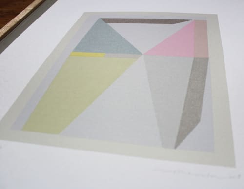 Slice - original handmade silkscreen print | Paintings by Emma Lawrenson