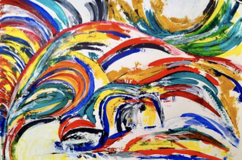 Rainbow | Oil And Acrylic Painting in Paintings by Sangeeta Sagar