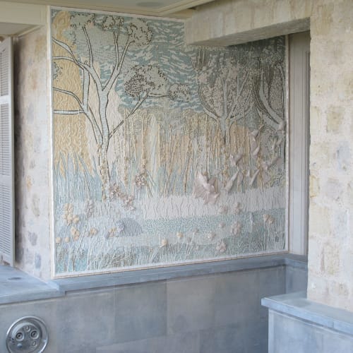 Wall mural for a private villa | Murals by Jane du Rand