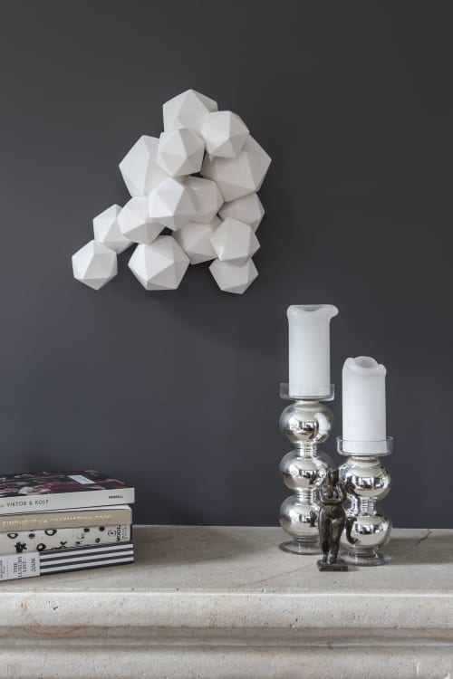 Porcelain KUBUS | Wall Sculpture in Wall Hangings by MO Cornelisse
