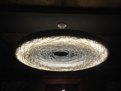 IRIDE Ceiling Light Sculpture | Flush Mounts by RUBERTELLI DESIGN