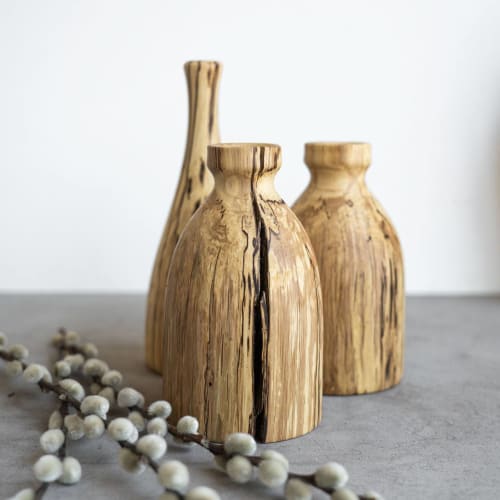 Maple Wood Vase | Vases & Vessels by Creating Comfort Lab
