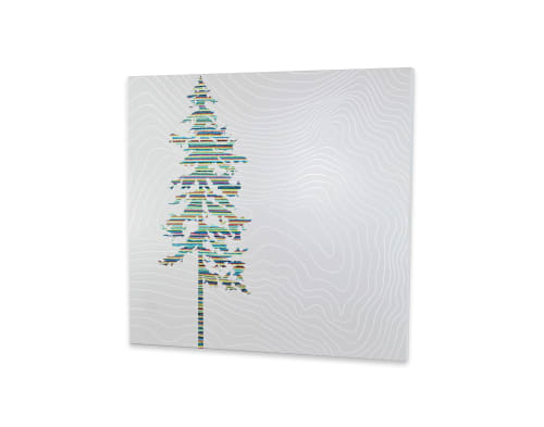Lone Fir Painting | Oil And Acrylic Painting in Paintings by Christopher Original