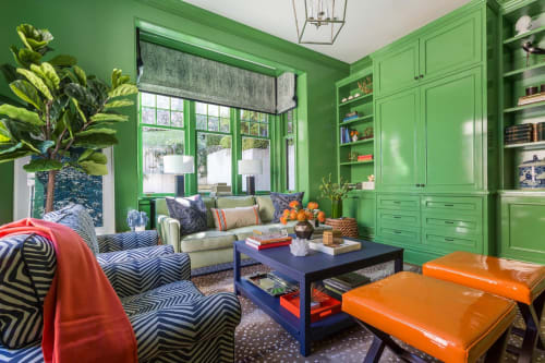 Cozy with a Pop of Color | Interior Design by Ann Lowengart Interiors