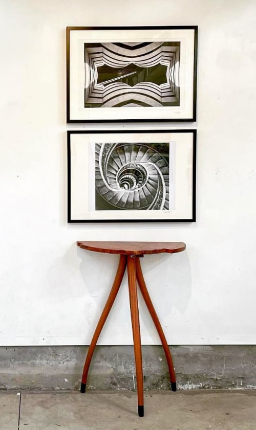Tripod Entry/Hall Table | Console Table in Tables by Michael Singer Fine Woodworking | Radius Gallery in Santa Cruz