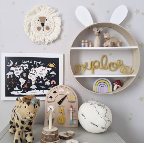 Lion head wall hanging | Wall Hangings by Florrie and Olive