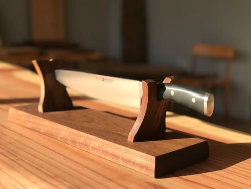 Custom Chef's Knife Display | Tableware by Angel City Woodshop | Los Angeles in Los Angeles