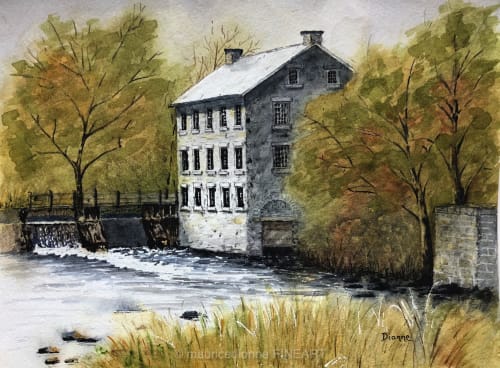 Watson Mill 1 | Watercolor Painting in Paintings by Maurice Dionne FINEART