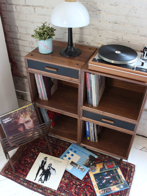 MODS stackable bookcase vinyl record case storage system | Storage by GideonRettichWoodworker