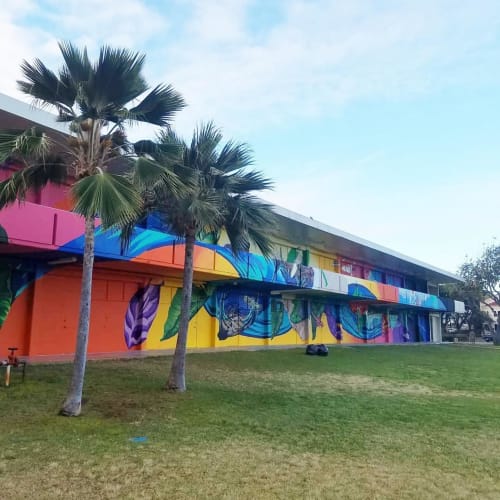 “Kūkulu Kumuhana” | Murals by Mele Murals | Aliʻiolani Elementary School in Honolulu