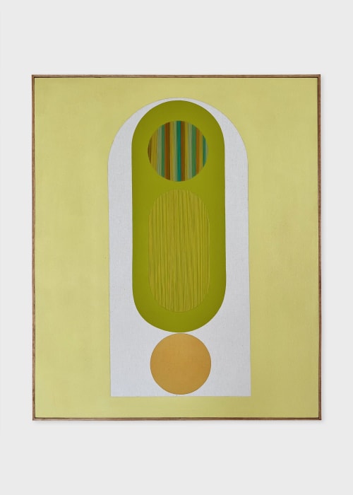 Bolder No. 7 | Geometric Abstract Mixed Media Painting | Paintings by Ayse Sirin Budak | Paul Smith in New York