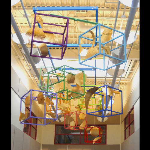 "Northern Lights" | Public Sculptures by James Strickland | Ashland High School in Ashland