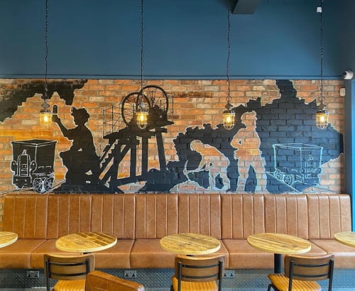 Restaurant Mural | Murals by Leeroy ( Custom Artwerk ) | The Food Pit in Durham