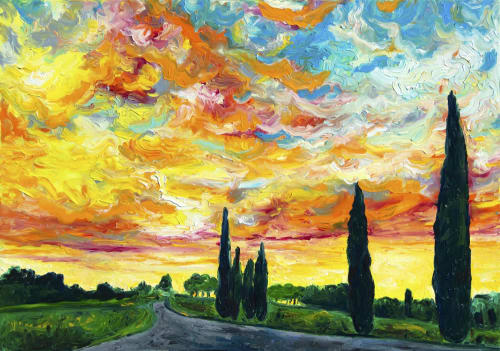 Tall Souls | Oil And Acrylic Painting in Paintings by Chiara Magni