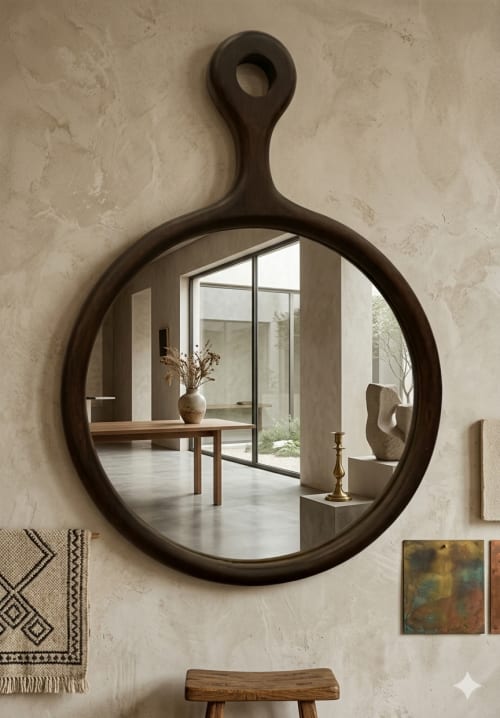 Paddle mirror | Decorative Objects by Famous Art Group Of Industries