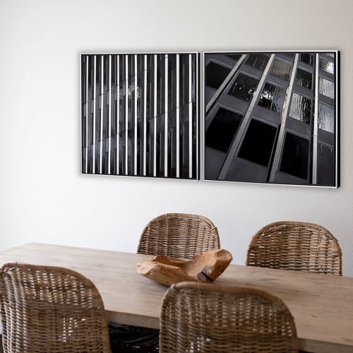 REFLECT 1.43 black grid | Wall Sculpture in Wall Hangings by Heather Hancock